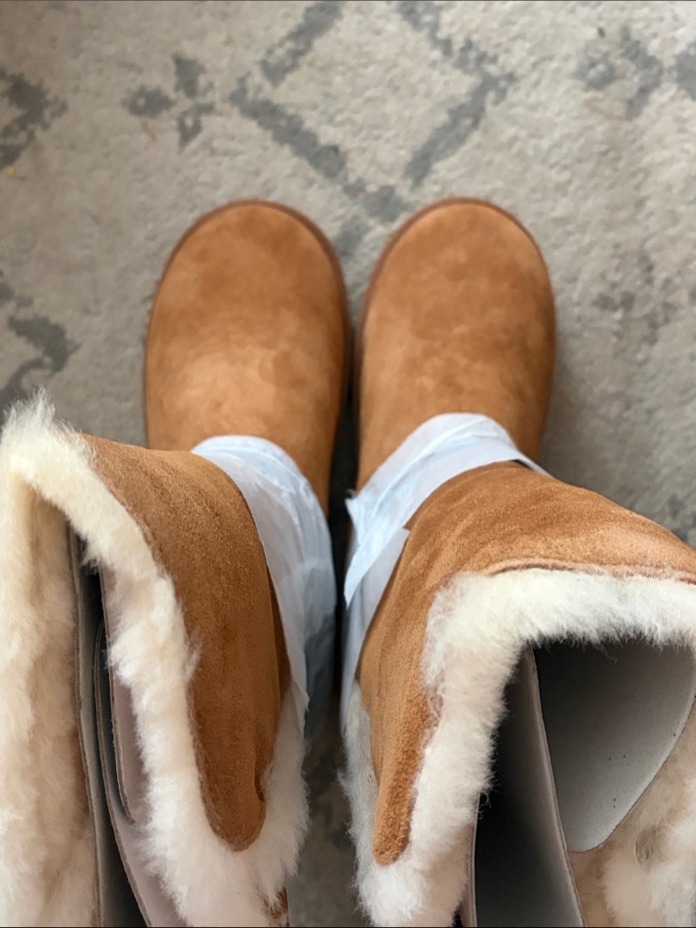 Koolaburra Chestnut Suede Shearling-Lined Winter Boots